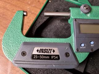 Insize Digital Outside Micrometer, 25-50mm