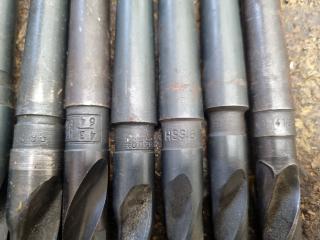 9 x Morse Taper Drill Bits 