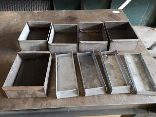 9x Heavy Steel Workshop Parts Storage Bins