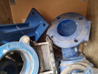 Assorted Heavy Steel Pipe Fittings, Couplings