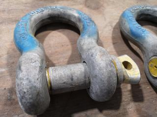 2x Bow Shackles, 12-Ton Capacity