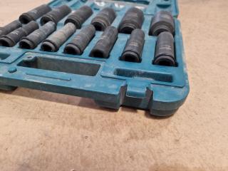 Makita 14-Piece 1/2" Drive Metric Impact Socket Set