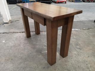 Stylish Solid Wood Hall Table w/ Drawers