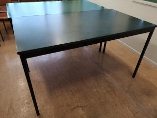 2x Standard Office Tables w/ 8x Assorted Chairs