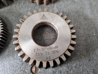 6 x Gear Shaper Cutters