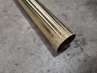 5-Metre Polished Brass Handrail Tube