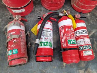 7x Assorted Powder Fire Extinguishers