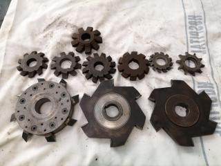 10x Assorted Gear Mill Cutters