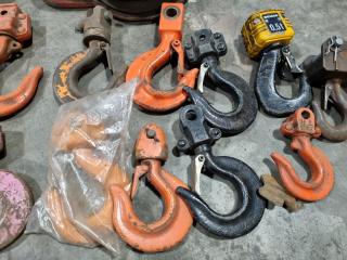 Assorted Lifting Hooks & Pulleys