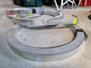 3x Rolls of 50mm Wide Galvanised Steel Strips