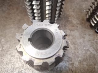 5 x Gear Hobber Cutters