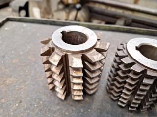 5 x Gear Hobber Cutters