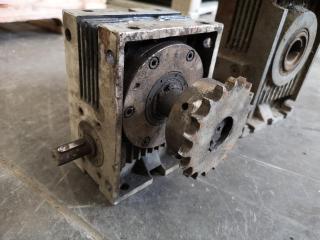 2x Penfold Worm Gear Reducers