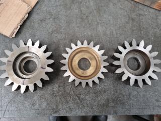 3 x Gear Shaper Cutters 