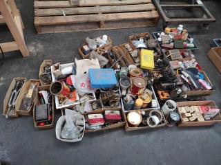 Assorted Lot Vintage Fastening Hardware, Parts, Components, & More