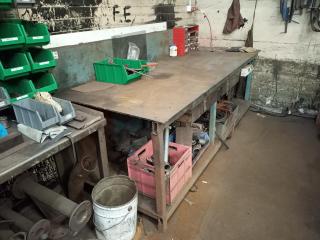 Steel Workbench and Contents