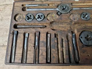 3x Vintage Thread Tap & Die Sets