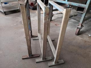 3x Workshop Material Support Horses Stands
