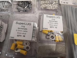 Assorted Electronic End Terminals, Covers, & More