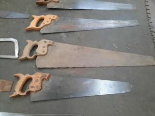 Assortment of Hand Saw Equipment