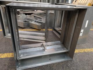 Commercial Ventilation Ducting Fire Curtain Dampers, Assorted Lot