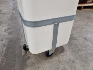 Food Grade Plastic Bin w/ Trolley