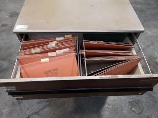 Vintage 3-Door Office File Cabinet