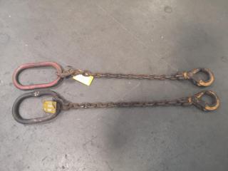 2x 1500kg Single Leg Lifting Chains