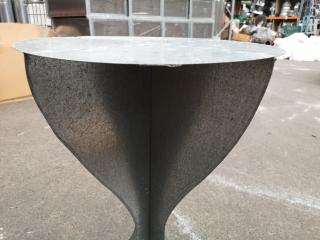 Unique Custom Made Galvanised Steel Cafe Table or Display Stand