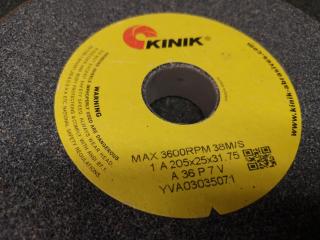 13x Assorted Kinik 205mm, 100mm, 75mm Grinding Wheels