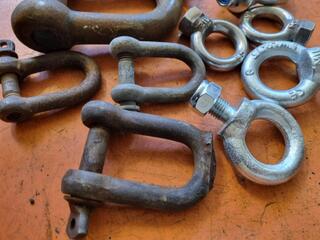 Assorted Lifting Eyes, Bow, & D-Shackles