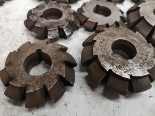 19x Assorted Involute Gear Mill Cutters