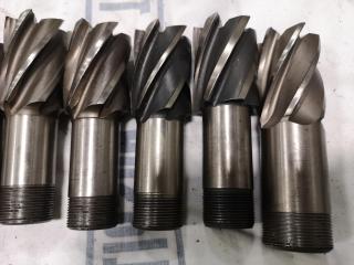 11x Assorted Finishing End Mill Cutters, Imperial Sizes