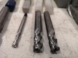 30+ Assorted End Mill Cutters & Drill Bits