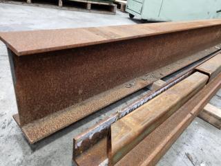 5x Assorted I-Beam & Channel Steel