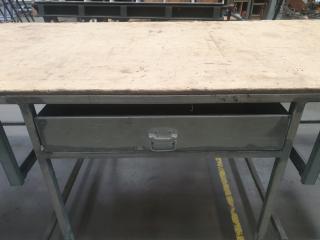 Heavy Duty Steel Framed Mobile Workbench