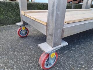 Heavy Duty Stainless Steel Mobile Table Workbench