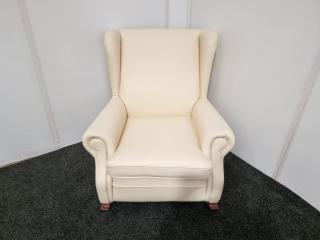 English Style Wingback Chair  - Leather