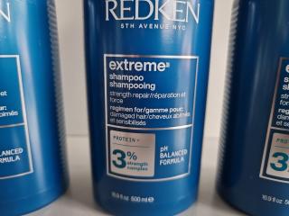 3 Redken Extreme Shampoos 500ml