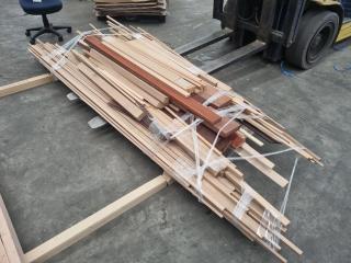 Large Assortment of Wooden Edging, Machined Timber
