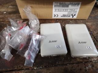 Assorted Mitsubishi & Venco Air Conditioning Controllers & Sensor Units