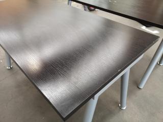 2x Contemporary Styled Office Tables