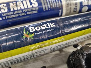 Assorted Industrial Adhesives by Bostik and Quin