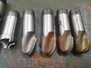 6 x Large Milling Machine Cutters