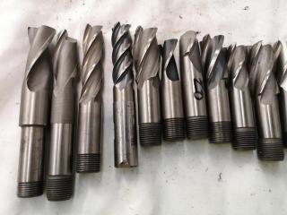 21x Assorted Ball, Square Edge, Rounded Edge & Finishing End Mill Bits