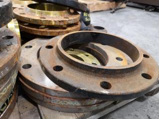 Assorted Industrial Pipe Flanges