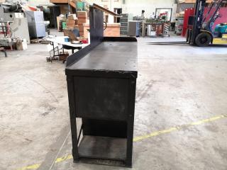 Steel Topped Workbench w/ Storage