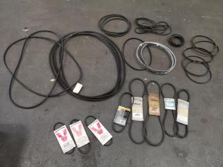 25x Assorted Industrial Rubber Belts