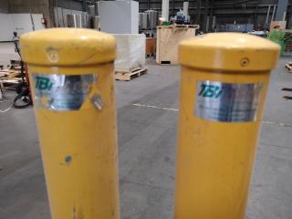 Pair of Heavy Duty Industrial Safety Bollards