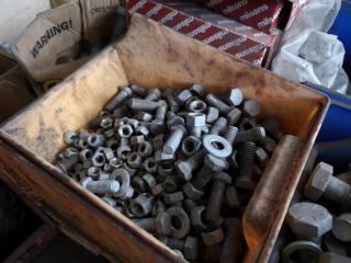 Pallet of Assorted Nuts, Bolts, Washers & More